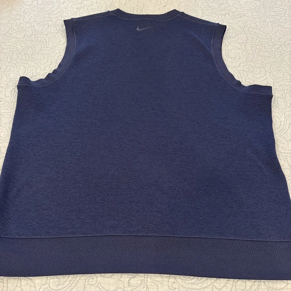 NIKE Men's Size XL Golf Dri-Fit Sweater Vest Blue AV5225-492